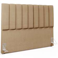 Cabeceira Cama Box Casal Queen 160 cm Dália W01 Linho Bege Escuro - Lyam Decor