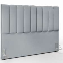 Cabeceira Cama Box Casal Queen 160 cm Dália W01 Suede Cinza - Lyam Decor
