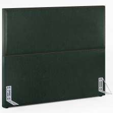 Cabeceira Cama Box Casal Queen Com Tachas 160 cm Vicenza L02 Linho Verde Musgo - Lyam Decor