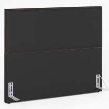 Cabeceira Cama Box Casal Queen Com Tachas 160 cm Vicenza L02 Suede Preto - Lyam Decor
