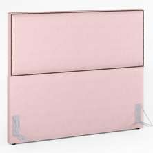 Cabeceira Cama Box Casal Queen Com Tachas 160 cm Vicenza L02 Suede Rosê - Lyam Decor