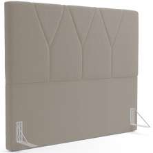 Cabeceira Cama Box Casal Quenn 160 cm Aurora W01 Bouclê Bege - Lyam Decor
