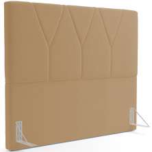 Cabeceira Cama Box Casal Quenn 160 cm Aurora W01 Bouclê Mostarda - Lyam Decor