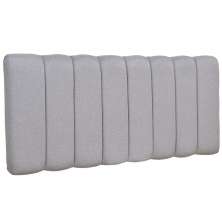 Cabeceira Cama Box Painel Casal 140 cm Dubai W01 Linho Cinza Escuro - Lyam Decor