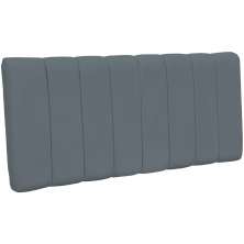 Cabeceira Cama Box Painel Casal 140 cm Dubai W01 Suede Cinza - Lyam Decor