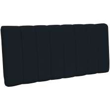 Cabeceira Cama Box Painel Casal 140 cm Dubai W01 Suede Preto - Lyam Decor