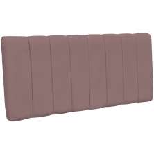 Cabeceira Cama Box Painel Casal 140 cm Dubai W01 Suede Rosê - Lyam Decor