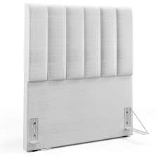 Cabeceira Cama Box Painel Solteiro 100 Cm Dália W01 Facto Cinza Metalizado - Lyam Decor