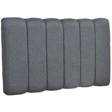 Cabeceira Cama Box Painel Solteiro 100 cm Dubai W01 Linho Chumbo - Lyam Decor