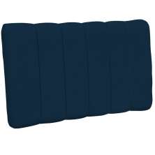 Cabeceira Cama Box Painel Solteiro 100 cm Dubai W01 Suede Azul Marinho - Lyam Decor