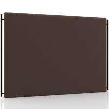 Cabeceira Cama Box Queen 160cm Estofada Goya P05 Veludo Marrom - Lyam Decor