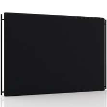 Cabeceira Cama Box Queen 160cm Estofada Goya P05 Veludo Preto - Lyam Decor