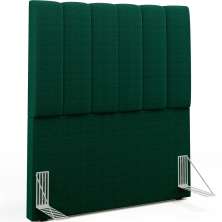 Cabeceira Cama Box Solteiro 100 cm Dália W01 Bouclê Verde - Lyam Decor