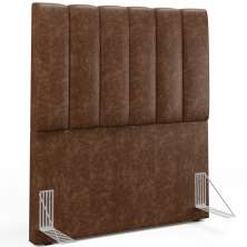 Cabeceira Cama Box Solteiro 100 cm Dália W01 Couríssimo Marrom - Lyam Decor