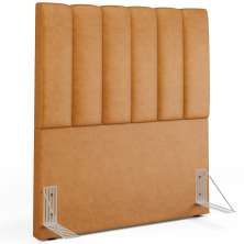 Cabeceira Cama Box Solteiro 100 cm Dália W01 Couríssimo Whisky - Lyam Decor