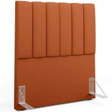 Cabeceira Cama Box Solteiro 100 cm Dália W01 Tecido Terracota - Lyam Decor