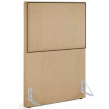 Cabeceira Cama Box Solteiro Com Tachas 100 cm Vicenza L02 Linho Bege Escuro - Lyam Decor