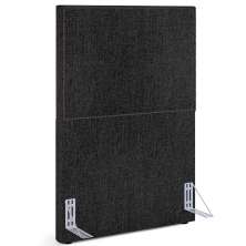 Cabeceira Cama Box Solteiro Com Tachas 100 cm Vicenza L02 Linho Chumbo - Lyam Decor