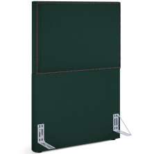 Cabeceira Cama Box Solteiro Com Tachas 100 cm Vicenza L02 Linho Verde Musgo - Lyam Decor