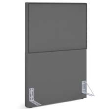 Cabeceira Cama Box Solteiro Com Tachas 100 cm Vicenza L02 Suede Cinza - Lyam Decor