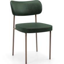 Cadeira Decorativa Sala De Jantar Melina Base Arena L02 Couríssimo Verde Musgo - Lyam Decor