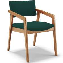 Cadeira Para Sala de Jantar Estar Living Giorgia L02 Bouclê Verde - Lyam Decor