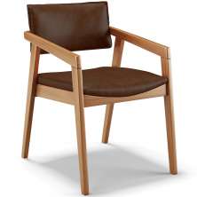 Cadeira Para Sala de Jantar Estar Living Giorgia L02 Couríssimo Marrom - Lyam Decor