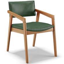 Cadeira Para Sala de Jantar Estar Living Giorgia L02 Couríssimo Verde Musgo - Lyam Decor
