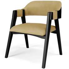 Cadeira Para Sala de Jantar e Estar Living Estofada Suran L02 Preto Couríssimo Fendi - Lyam