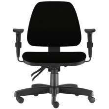 Cadeira de Escritório Giratória Executiva Ergonômica Sky L02 Crepe Preto - Lyam Decor