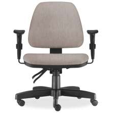 Cadeira de Escritório Giratória Executiva Ergonômica Sky L02 Linho Bege - Lyam Decor