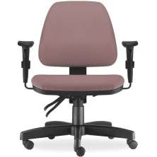 Cadeira de Escritório Giratória Executiva Ergonômica Sky L02 Suede Rosê - Lyam Decor