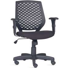 Cadeira de Escritório Giratória Executiva Ergonômica Tech L02 Crepe Preto - Lyam Decor