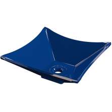 Cuba de Apoio Para Banheiro Quadrada C01 Lux Azul Escuro - Lyam Decor