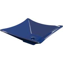Cuba de Apoio Para Banheiro Quadrada C01 Lux L34 Azul - Lyam Decor