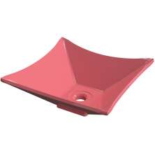 Cuba de Apoio Para Banheiro Quadrada C01 Lux Rosa - Lyam Decor