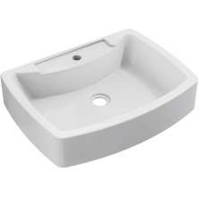 Cuba de Apoio Retangular Para Banheiro Lavabo C01 RT50 Branco - Lyam Decor