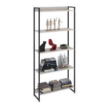 Estante Multiuso Para Escritório Industrial 05 Prateleiras Areta 186x80cm C01 Snow - Lyam Decor