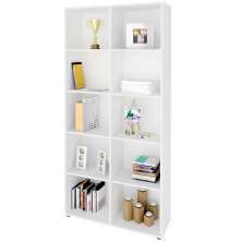 Estante Multiuso com 10 Nichos Clean A02 187x90 Branco - Lyam Decor