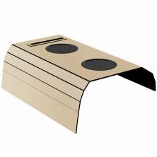 Esteira Para Sofá Braço Porta Copo Suporte Celular Bandeja I02 Flexível Fendi - Lyam Decor