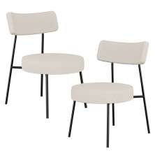 Kit 02 Poltronas Decorativas Para Sala De Estar Base Fixa Londres F01 Linho Bege - Lyam Decor