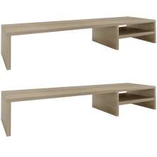 Kit 02 Suportes Para Monitor Stand Home Office Lap 90 cm L03 Amadeirado - Lyam