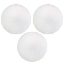 Kit 03 Assentos Redondo Banqueta Cadeira Estofados Poltronas H02 Corino Branco 39 cm - Lyam Decor