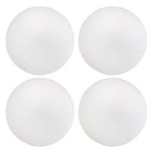 Kit 04 Assentos Redondo Banqueta Cadeira Estofados Poltronas H02 Corino Branco 39 cm - Lyam Decor