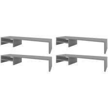 Kit 04 Suportes Para Monitor Stand Home Office Lap 90 cm L03 Cinza - Lyam