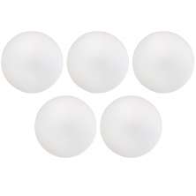 Kit 05 Assentos Redondo Banqueta Cadeira Estofados Poltronas H02 Corino Branco 39 cm - Lyam Decor