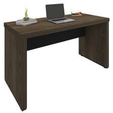 Mesa Para Escritório E Home Office Atria Executiva 135 Cm A02 Charuto Preto - Lyam Decor