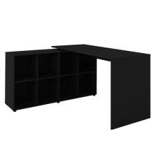 Mesa Para Escritório Extensível Escrivaninha Home Office Nero A02 Preto - Lyam Decor