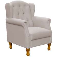 Poltrona Decorativa Para Sala de Estar Yara P02 Linho Bege - Lyam Decor