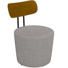 Poltrona Para Sala De Estar Decorativa Base Fixa Luara M03 Linho Cinza - Lyam Decor